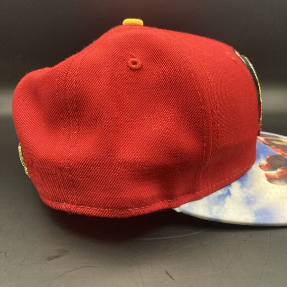 New Era Marvel Comics Iron Man 59Fifty Movie Iron Man 2 Rare Brim Face Cap Hat - Picture 4 of 12